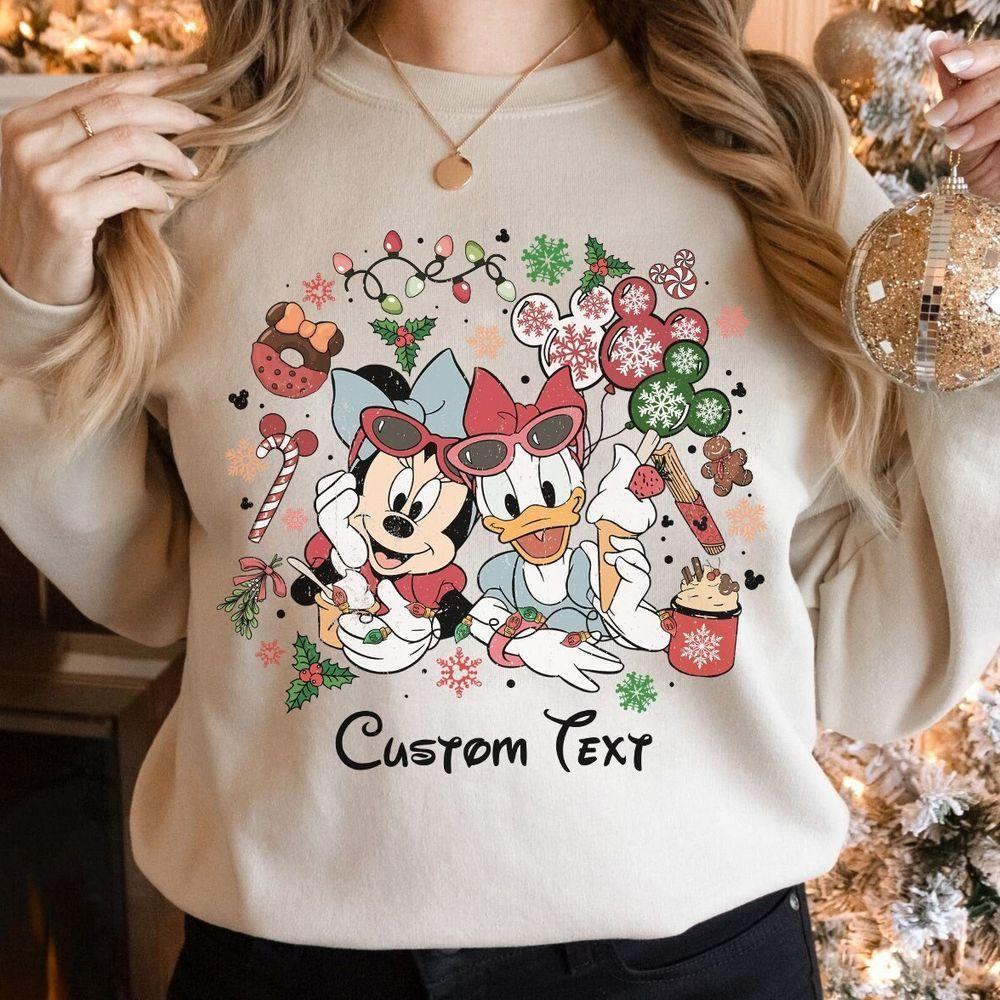 Personalized Minnie Daisy Christmas Mickeys Very Merry Christmas Party 2023 Vuitino Apparel